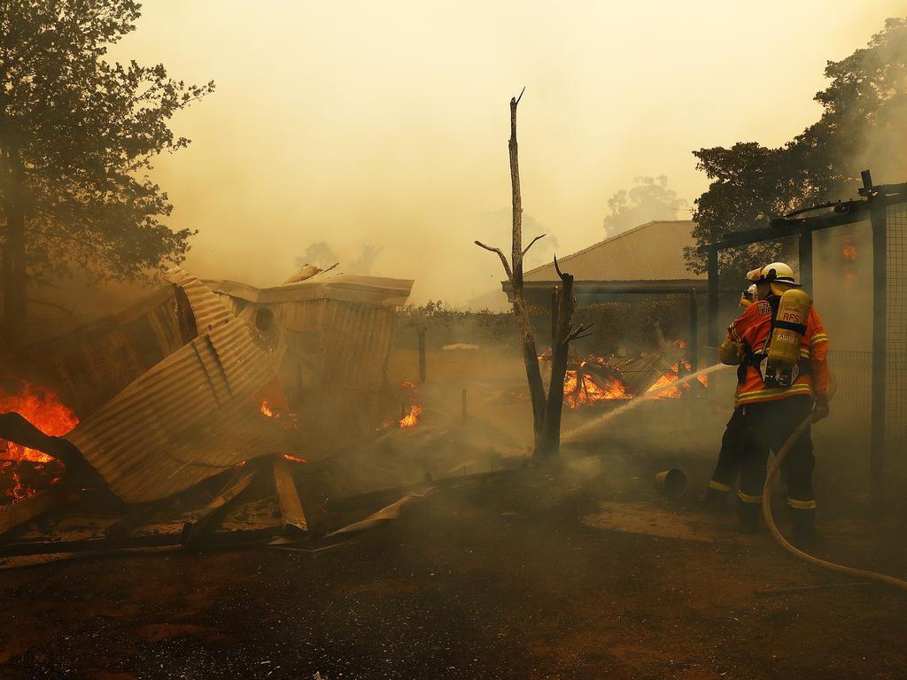 Premier Gladys Berejiklian says there’s “not much left” of the Southern Highlands town of Balmoral. Picture: Sam Ruttyn