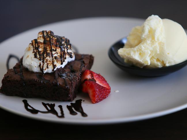 Chocolate brownie with marshmallow cream. Picture: Sue Graham