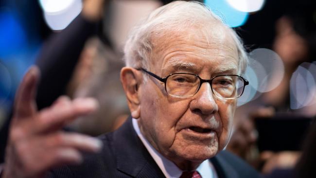 Warren Buffett said early in the pandemic that he was optimistic the American economy would recover over time. Picture: AFP