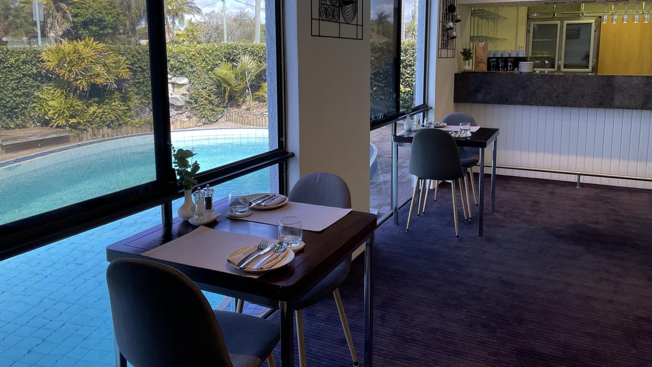 Some of the restaurants tables have a great view of the pool. Photo: Fergus Gregg