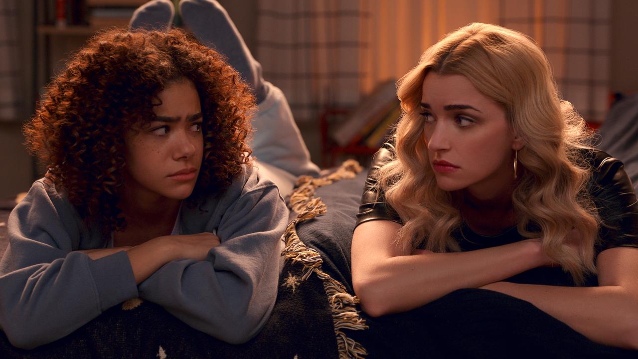 Ginny &amp; Georgia, starring Antonia Gentry (left) and Brianne Howey, came in second. Picture: Netflix