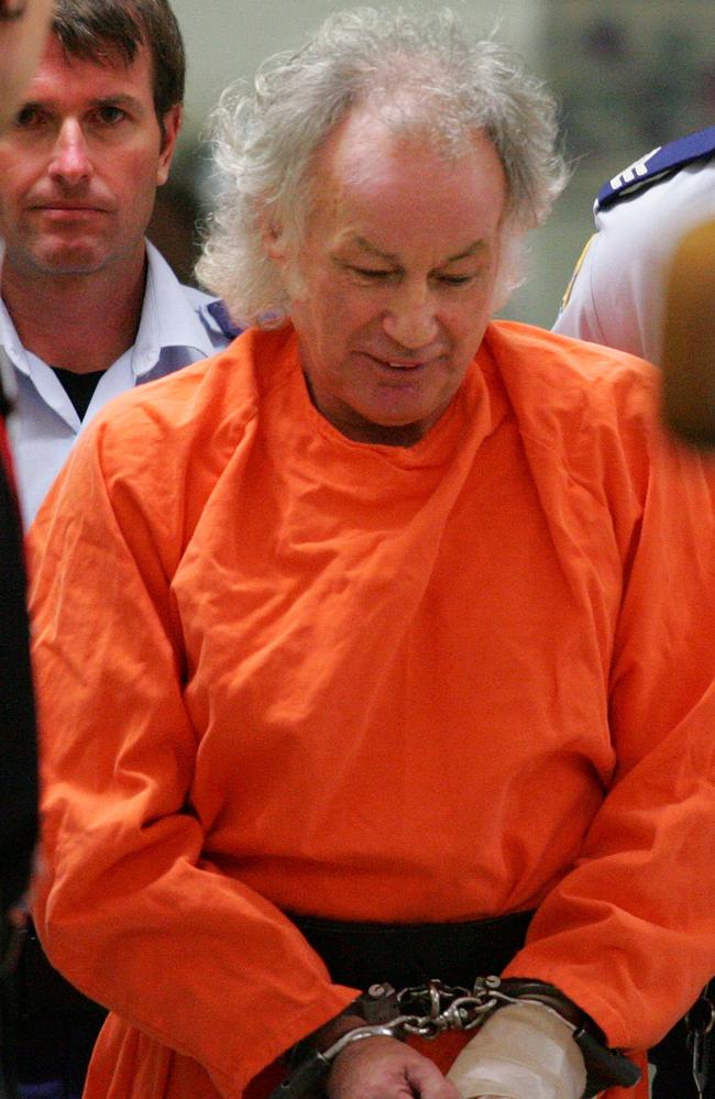 Convicted backpacker murderer Ivan Milat in 2009 after leaving hospital with a severed finger.