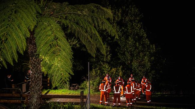 Police and SES crews were called to Launching Place, 54km east of Melbourne's CBD. Picture: Jason Edwards