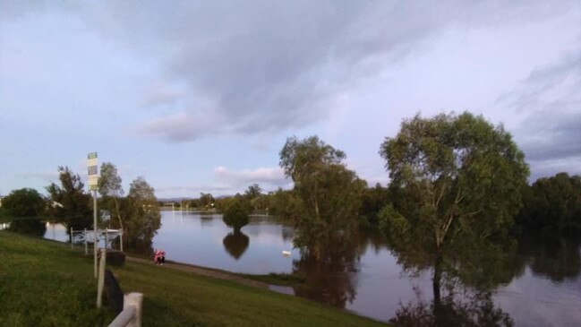 Flooding at Singleton. Picture: Facebook/Clinton Wayne Capell.