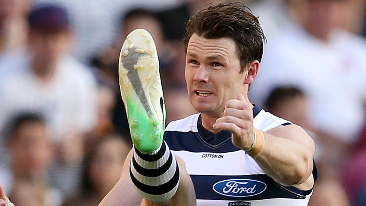 Patrick Dangerfield could kick 20-point super goals in AFLX. Picture: Michael Klein
