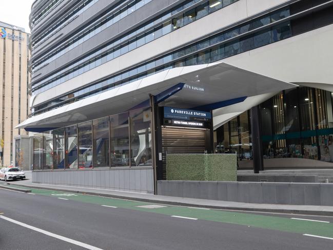 Parkville Station is right near the Royal Melbourne Hospital and Melbourne Univeristy. Picture: Tony Gough
