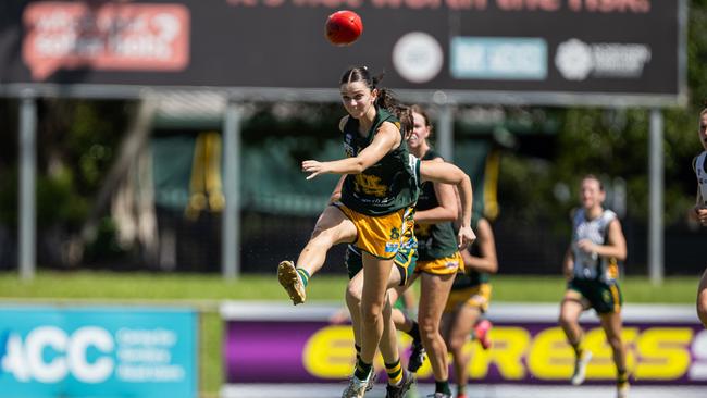 Ciaralii Parnell as St Mary's took on PINT in the 2024-25 NTFL women's semi-final. Picture: Pema Tamang Pakhrin