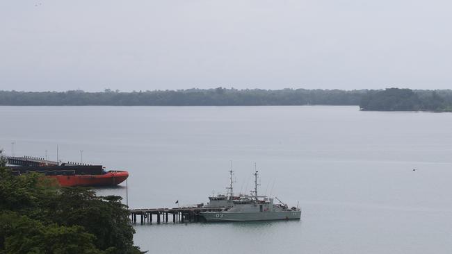 A wharf at the Lombrum Naval Base in Manus province, Papua New Guinea. Picture Gary Ramage