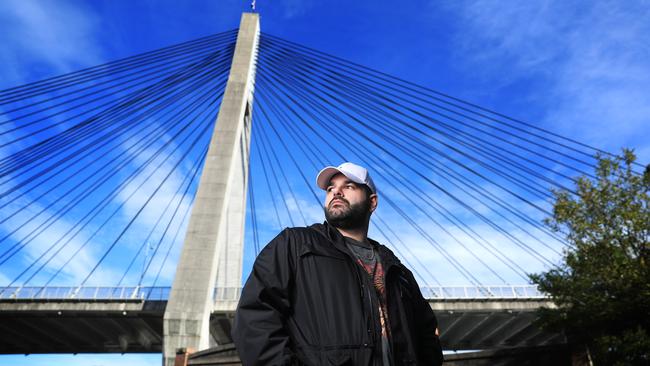 Hip-hop artist Masked Wolf (aka Harry Michael) in Sydney. Picture: John Feder