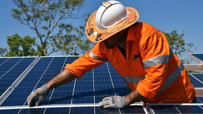 A rapid updtake in solar has meant more investment is required to to maintain the stability of the power system. Picture: AAP Image/Lucy Hughes Jones