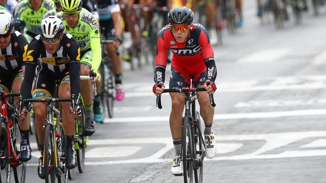 Tour de France - Stage 21 - Sevres to Paris, Champs-Elysees. Australian Rohan Dennis of BMC decides to chase the break. Photo Sarah Reed.