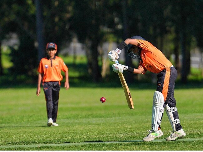 Under 14 player Arnav Warghade from the Hoxton Park Hornets.