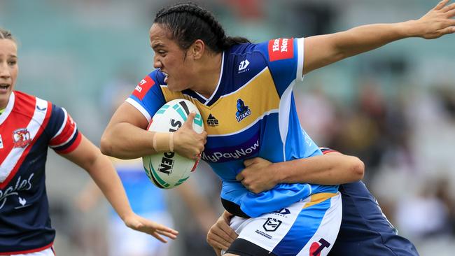 Tazmin Gray of the Titans. (Photo by Mark Evans/Getty Images