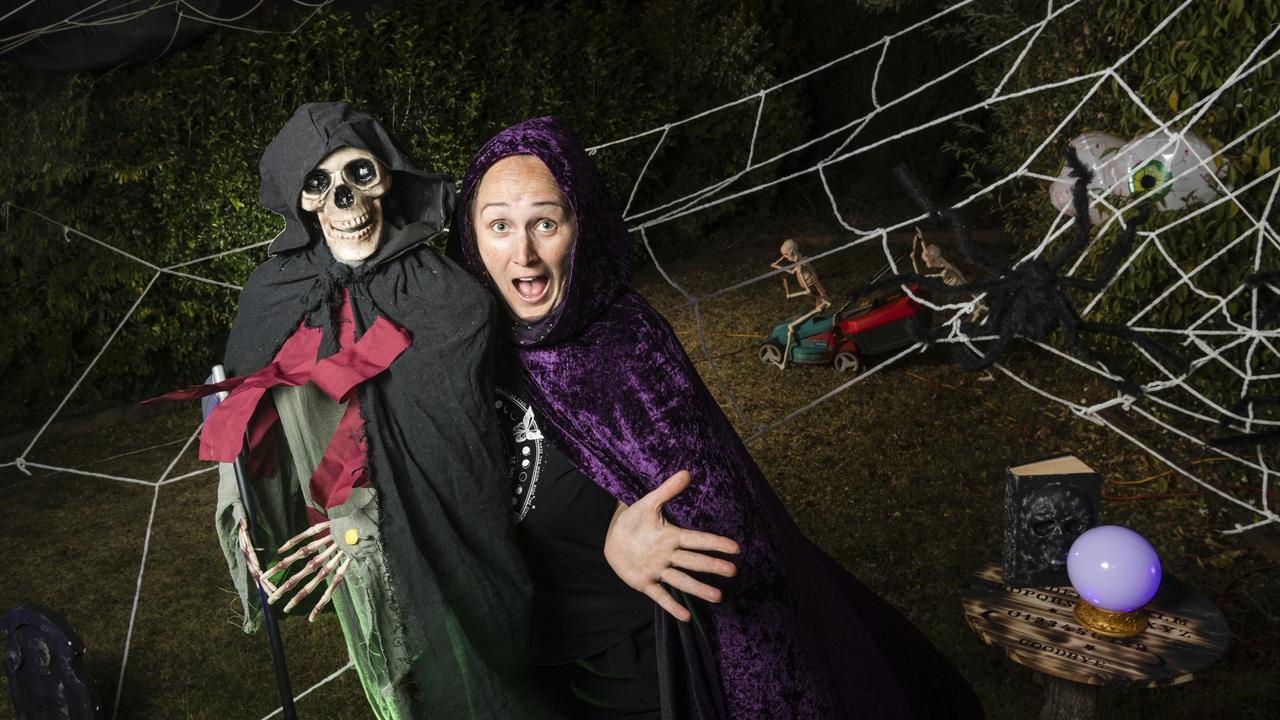 Kylie Rahilly at her Wilsonton Halloween scare house. Picture: Kevin Farmer