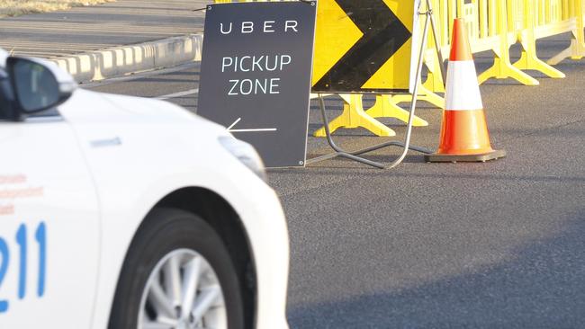 Generic General Uber Pick Up zone Sign Taxi Images at Stereosonic Music Festival at Bonython Park, Adelaide. Generic Uber Pick Up zone Taxi Images Photographer Emma Brasier