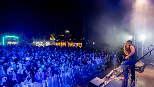 Mount Isa Rodeo 2024 - James Johnston performs at the Mount Isa Rodeo. Picture by Luke Marsden.