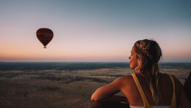 Brendan Heenan wants to get up in the sky, hot air ballooning over Alice Springs. Picture: Supplied