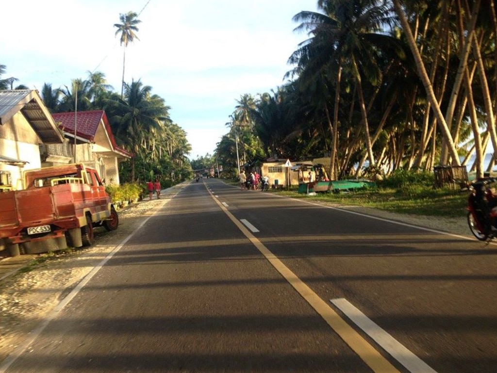 The supermarket was the unassuming little red hut on the left. Picture: Rebecca Andrews