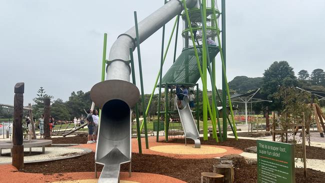 There are mixed thoughts and feelings on the safety of the slide, and many residents have said there should be a longer landing space.