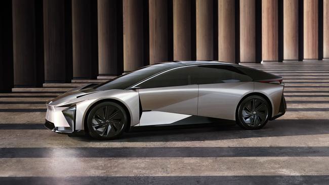 The Lexus LF-ZC concept car looks sleek.