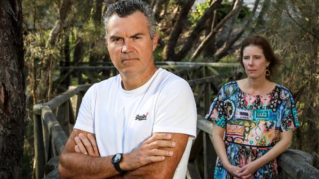 Steve Kaless with his wife Tam Lindsey. Picture: Colin Murty / The Australian