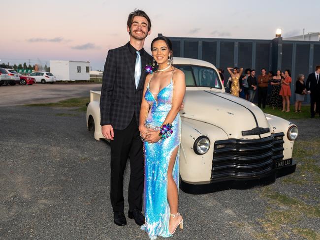 Jaxson Mason and Graciella Davidson at Mackay State High School formal 2022.Picture: Michaela Harlow