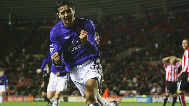 Tim Cahill spent nine seasons at Goodison Park.