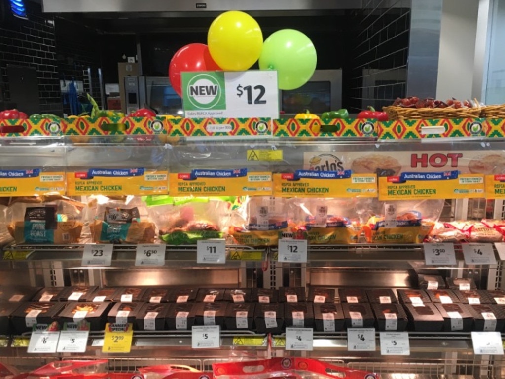 It costs $2 more than the regular roast chicken and launched in stores this week. Picture: Supplied