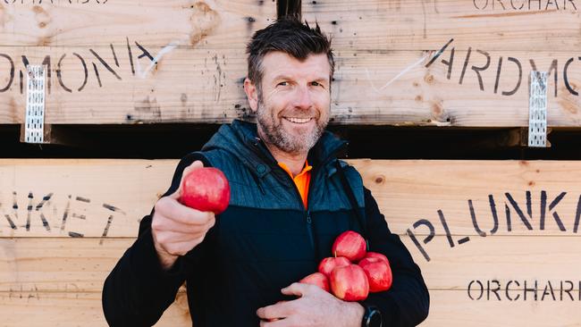 She’ll be apples: Jason Shields, from Ardmona in Victoria, sees a bright future for the apple industry. Picture: Chloe Smith.