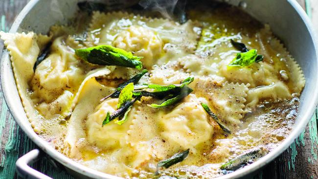 TWAM-20170325 EMBARGO FOR TWAM 25 MARCH 2017 NO REUSE WITHOUT PERMISSION Pear and ricotta ravioli by Valli Little pic ; supplied