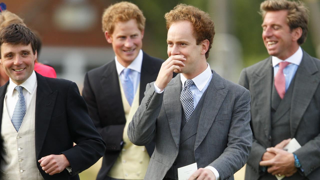 Tom Inskip (second from right) accompanied Prince Harry on his infamous Las Vegas trip in 2012. Picture: Getty Images