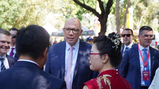 The Global Times has accused Peter Dutton of ‘beating “the drums of war” against China’.
