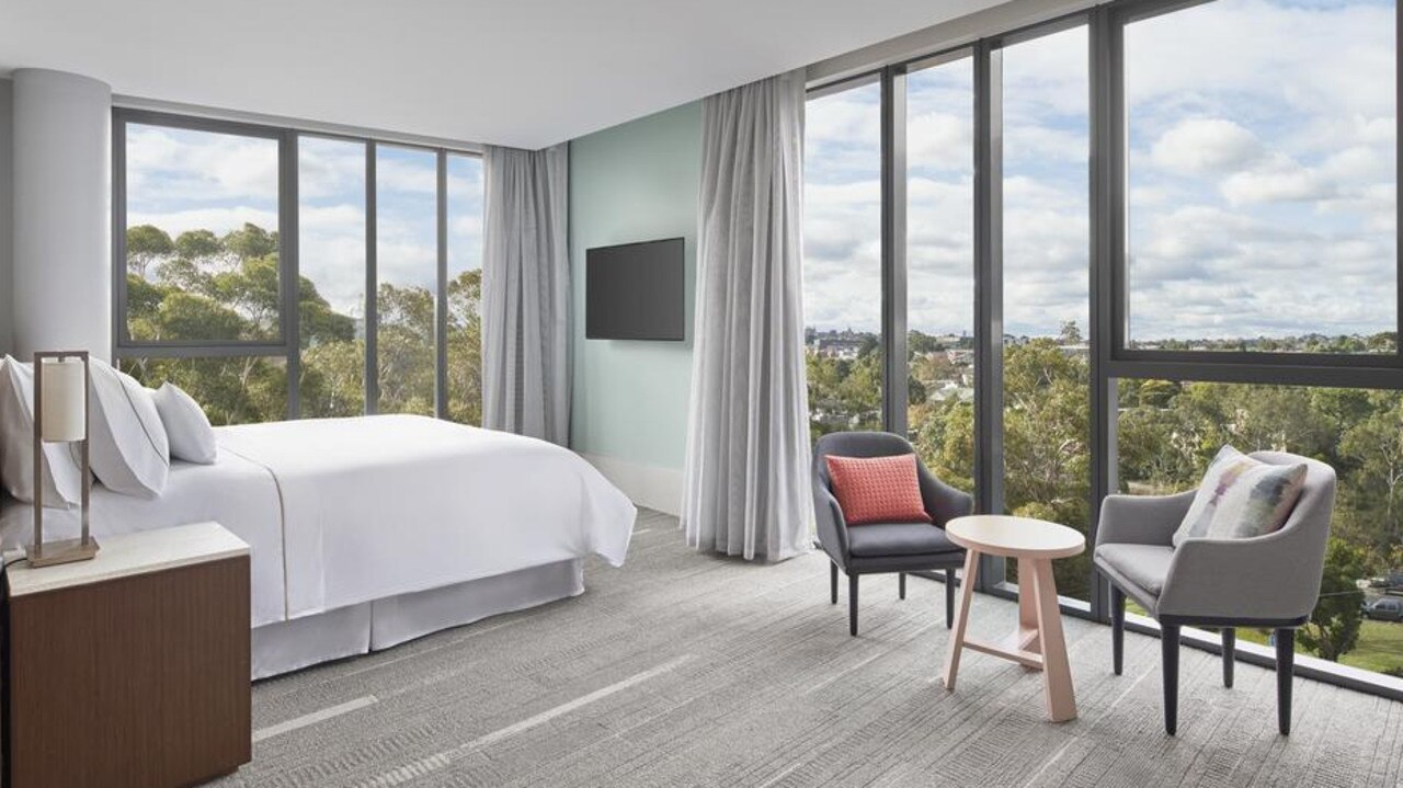 The lush hotel has stunning views across Richmond.