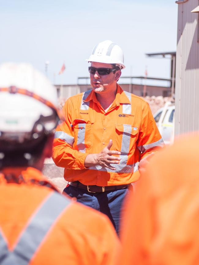 Andrew Cole at Oz Mineral’s Prominent Hill site.