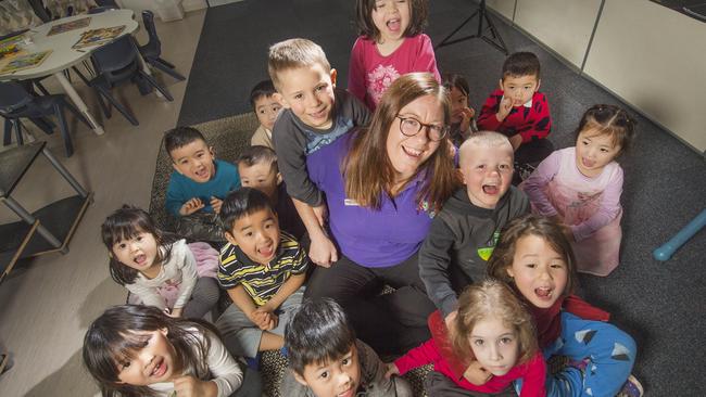 Ms Ziebell treats her kids like friends. Picture: Rob Leeson