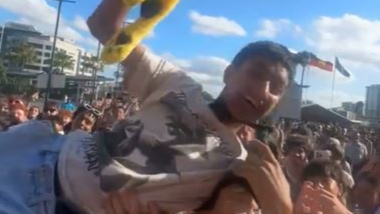 Chaos erupts outside US rapper’s Brisbane show Townsville Bulletin