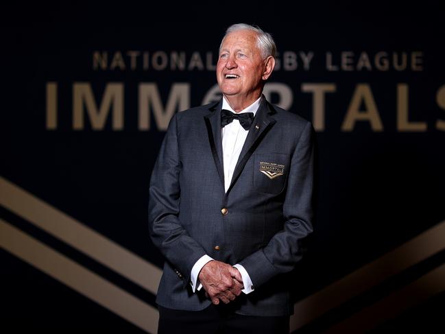 Ron Coote poses as the 14th Immortal during the NRL Hall of Fame and Immortal Induction. Picture: Getty Images