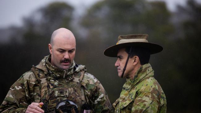 Lieutenant General Simon Stuart visited the Ukrainians to see how their training was developing.