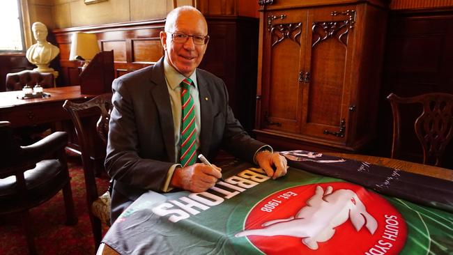 Governor-General David Hurley doesn’t hide his love for South Sydney.