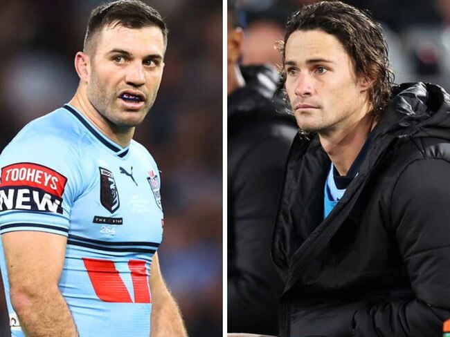 Pictured left James Tedesco and right Nicho Hynes.