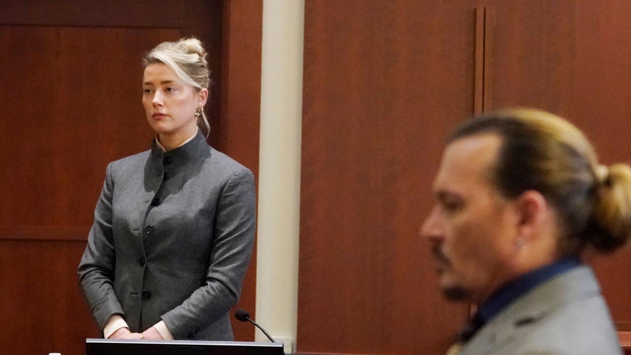 Depp has reportedly refused to make eye contact with Heard throughout the trial. Picture: AFP