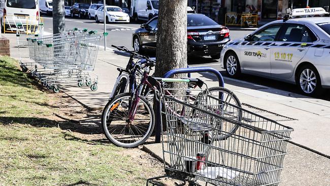 Councils want the State Government to help them crack down on abandoned trolleys. Picture: Carmela Roche