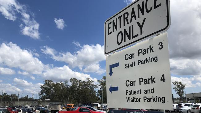 Parking at Logan Hospital is currently free but fees will be charged when the multistorey car park opens in March.