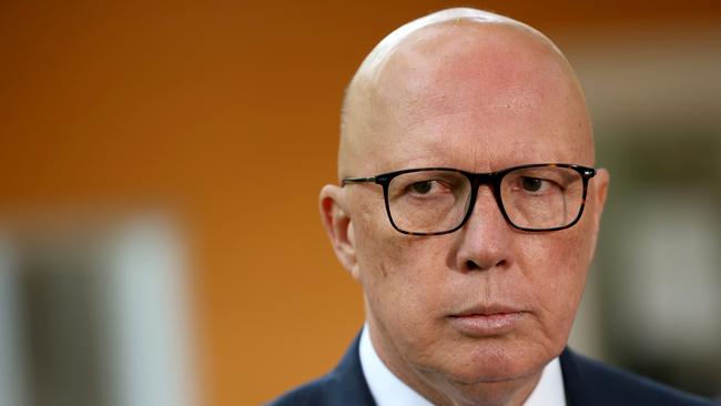 Peter Dutton called the situation “strange”. Picture: NewsWire / Damian Shaw