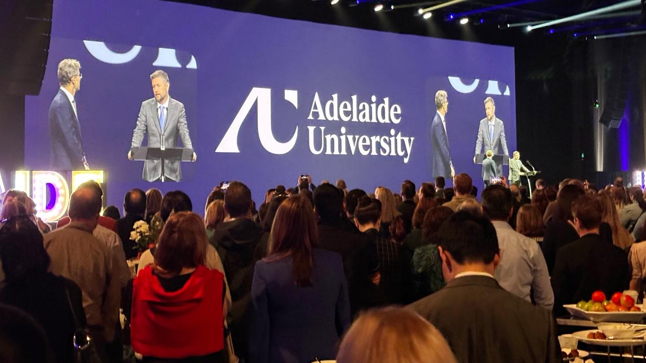 Adelaide University branding and logo launch at the Adelaide Convention Centre. Picture: Supplied