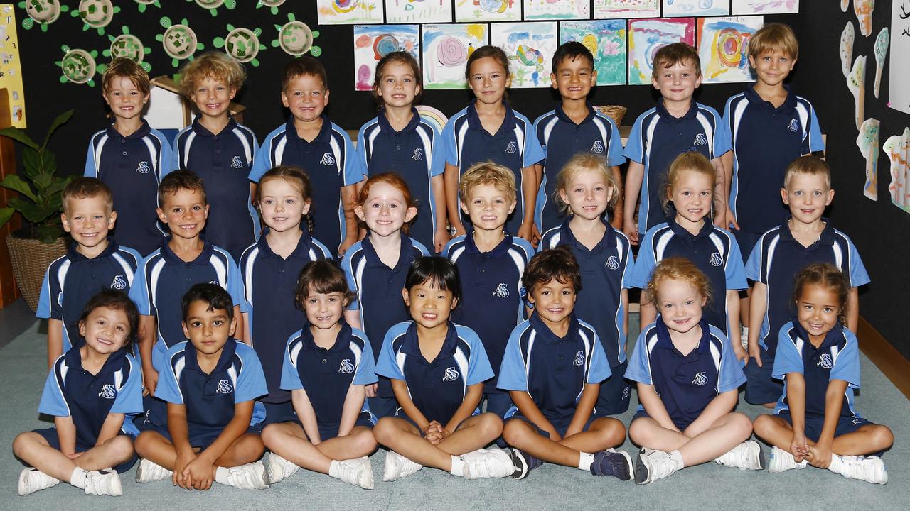 All Saints Anglican School Prep J. Front Row: Tiffany Chen, Jonny Modi, Imogen Jensen, Janita Chan, Taj Mahomed, Daisy Graham, Arya Lack. Middle Row: Hamish McDougall, Krue O'Dwyer, Lucy Morrison, Emily Spruyt, Jake Taylor, Isabel Osborne, Evelyn Smith, Angus Campbell. Back Row: Fergus Darveniza, Zac Endersby, Harrison Kyle, Olivia Lawrie, Sofia Caporali, Kyle Torri Kron, Nash Cannon, David Bromberg. Picture: Tertius Pickard