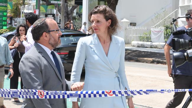 Allegra Spender in Woollahra, Sydney, following an anti-Semitic attack. Picture: Rohan Kelly