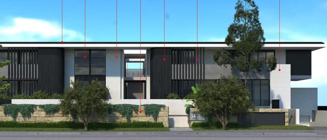 Original plans for 12 senior housing dwellings at 34-36 Bardo Road, Newport were rejected by Northern Beaches Council in 2020. Picture: PopovBass Architects