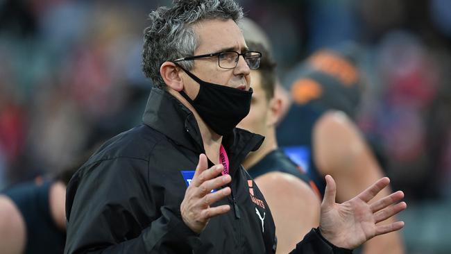 Giants head coach Leon Cameron is constantly under scrutiny. Picture: AFL Photos/via Getty Images