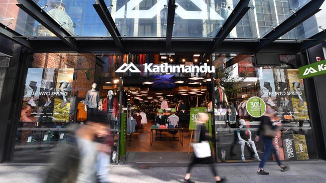 Kathmandu will be the first apparel brand to offer an Uber delivery service in Australia. Picture: AAP